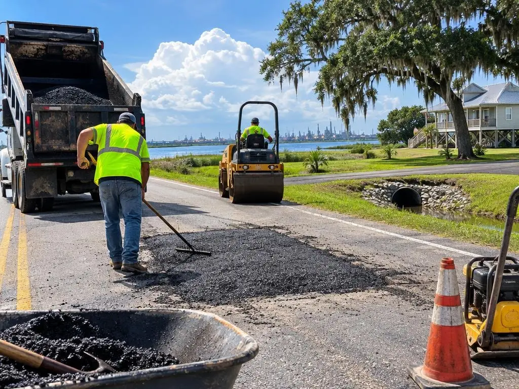 Pothole & Base Repair in Lake Charles, LA